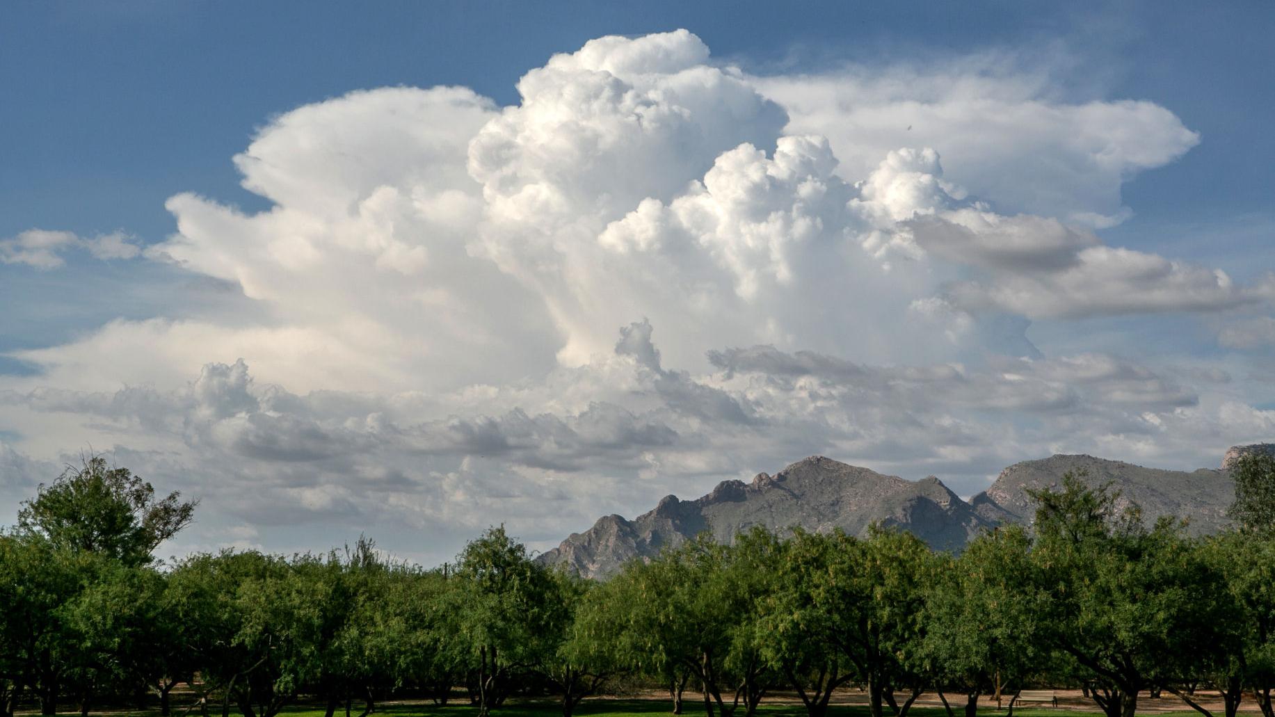 Expect a chance of thunderstorms in Tucson today